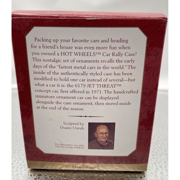 Hallmark Ornament Jet Threat Car Hot Wheels 1999 New in Box‎ - Picture 2 of 2